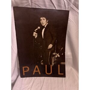 Vintage Paul Anka Souvenir Tour Booklet 14" X 9.75"